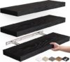 BAYKA Floating Rustic Wood Wall Shelves