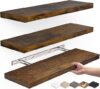BAYKA Floating Wood Shelves – Wall Mounted