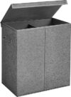 SONGMICS Foldable Laundry Basket With Compartments