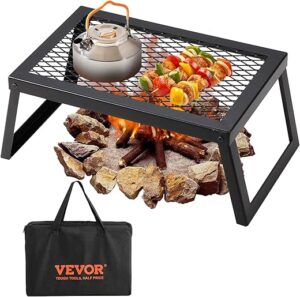 VEVOR Folding Campfire Grill, 18" Camping Grates