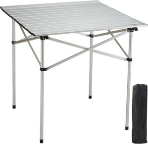 VEVOR Folding Camping Table, Portable Aluminum Design