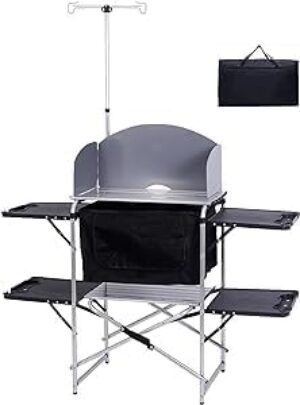 Nice C Folding Picnic Table With Umbrella