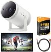 SAMSUNG Freestyle Projector, 100″ Screen, SP-LSP3BLAXZA Bundle