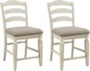 Signature Design by Ashley French Country Counter Height Barstool, Chipped White
