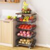 SAYZH Fruit Basket Kitchen Pantry Organizers – Black
