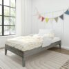 Max & Lily Fundamental Twin Platform Bed Frame, Driftwood