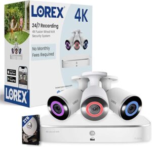 Lorex Fusion 4K Security Camera System W/ NVR