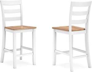 Signature Design by Ashley Gesthaven Solid Wood Frame Barstool Set