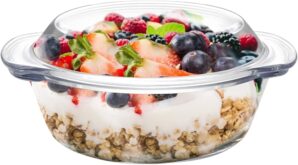 Foyofly Glass Casserole Baking Dish With Lid