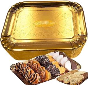 pizety Gold Dessert Trays 12 Pack (9×13)