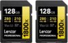 Lexar Gold Series 1800x 128GB UHS-II SDXC Memory Card, 2-Pack