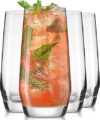 JoyJolt Gwen 18.5 Oz Highball Glasses Set