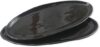 roro Handmade Ceramic Glossy Black Oval Plate