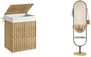 SONGMICS Handwoven Laundry Hamper, 23.8 Gal (90L)