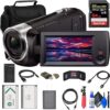 Amazon Renewed HDR-CX405 HD Handycam + Accessories Bundle