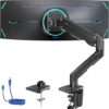 HUANUO Heavy Duty Monitor Arm For 49″ Screens