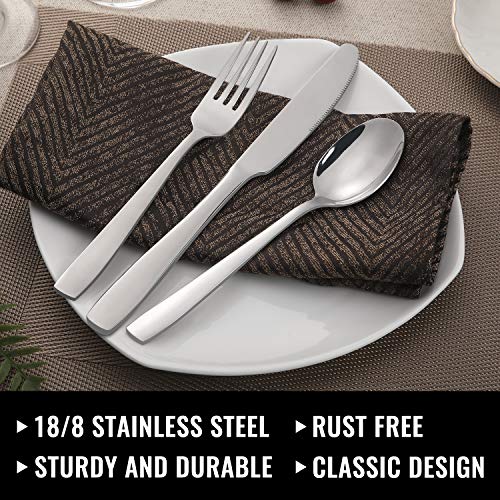 HIWARE 48-Piece Stainless Steel Silverware Set - Image 3