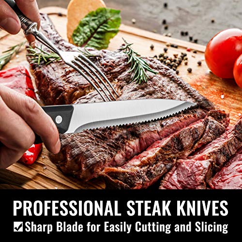 HIWARE 48-Piece Stainless Steel Silverware Set - Image 5