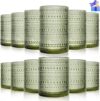 megarte Hobnail Drinking Glasses Set – 12 Count