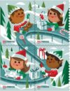 United States Postal Service Holiday Elves Forever Postage Stamps