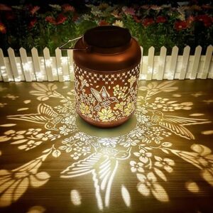 Artszoutic Hummingbird Solar Lanterns Outdoor Waterproof
