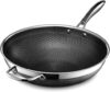 HexClad Hybrid Nonstick 12-Inch Wok, Stay-Cool Handle