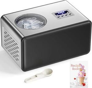 Acmeenjoy Ice Cream Maker With Compressor, 2.1 Quart