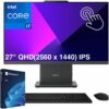Lenovo IdeaCentre All-In-One Computer, 27″ QHD Display