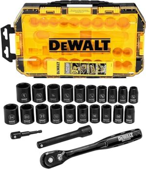 DEWALT Impact Socket Set, 1/2" Drive, DWMT74739