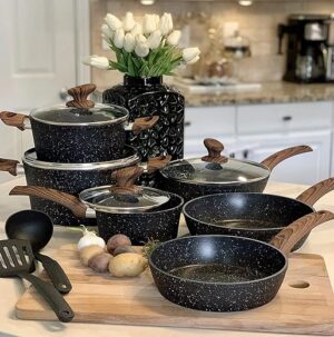 Kitchen Academy Induction Cookware Set – 12 Piece