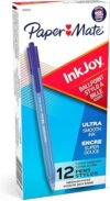 Paper Mate InkJoy 100RT Blue Ballpoint Pens, Box Of 12