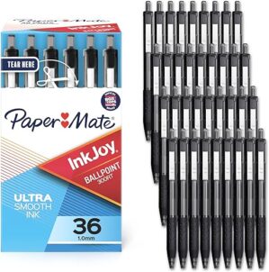 Paper Mate InkJoy 300RT Retractable Ballpoint Pens, Black