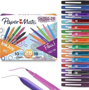 Paper Mate InkJoy Gel & Flair Felt Pens, 28-Count