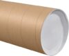 Discount Tag & Label Jumbo Mailing Tubes, 8″ x 36″, Kraft