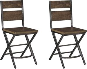 Signature Design by Ashley Kavara 24" Rustic Counter Barstool, Brown