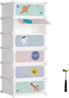 SONGMICS Kids’ Shoe Rack With Doors, ULPC904W01