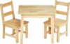 Amazon Basics Kids Solid Wood Table And Chairs Set