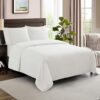 Sweet Home Collection King Size 100% Cotton Sheets, White