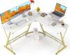 Mr IRONSTONE L Shaped Desk Home Gaming Workstation
