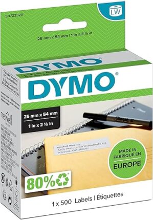 DYMO LabelWriter Return Address Labels, 25mm x 54mm