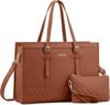 LOVEVOOK Laptop Tote Bag, 15.6 Inch, Black
