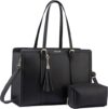LOVEVOOK Laptop Tote Bag With Clutch Purse