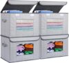 Univivi Large Collapsible Storage Bins With Lids