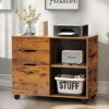 DUMOS Lateral File Cabinet With 3 Drawers