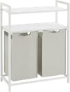 VASAGLE Laundry Hamper With 2 Removable Bags UBLH211W01
