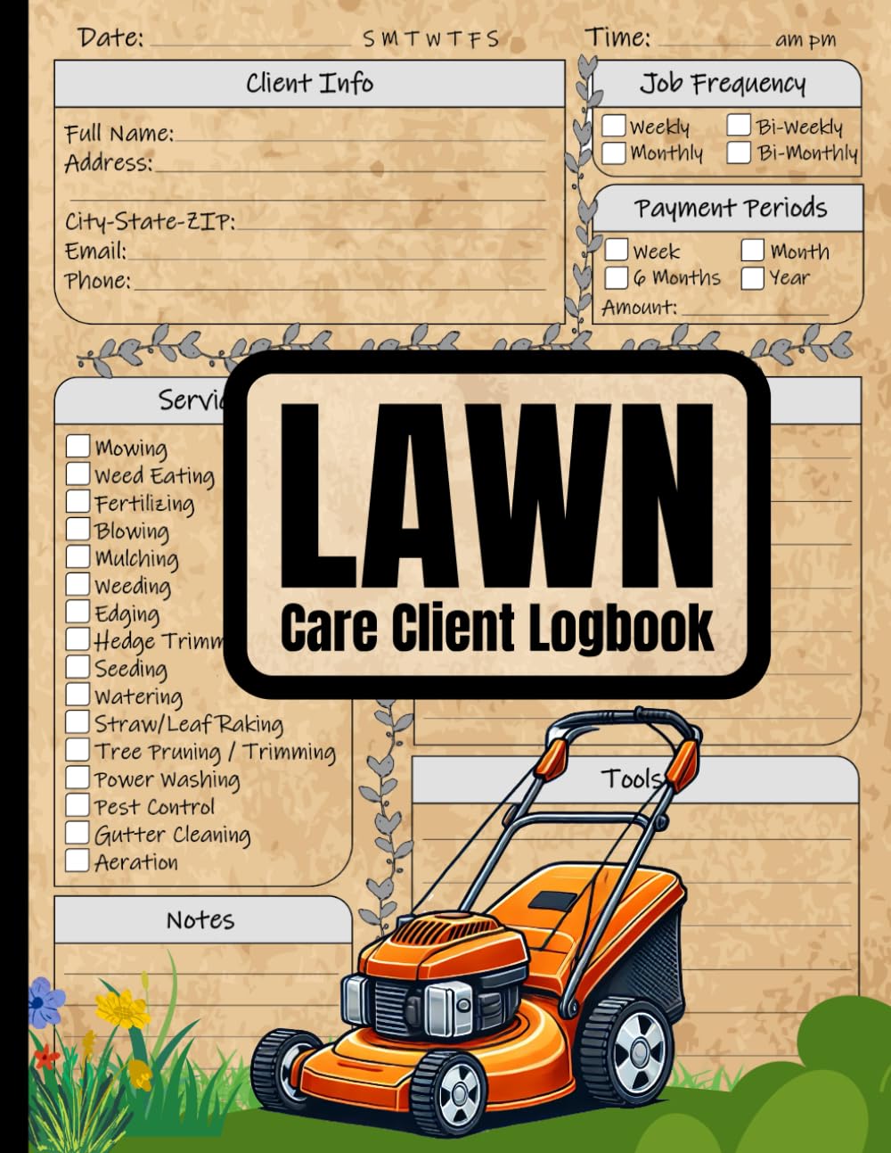 Lawn Care Client Logbook: Track Appointments