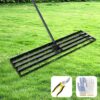 NITOO Lawn Leveling Rake – Heavy Duty Steel