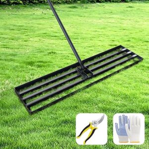 NITOO Lawn Leveling Rake – Heavy Duty Steel