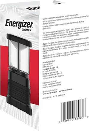 Energizer LED Camping Lantern, Bright Battery Powered