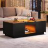 YITAHOME LED Coffee Table With Storage